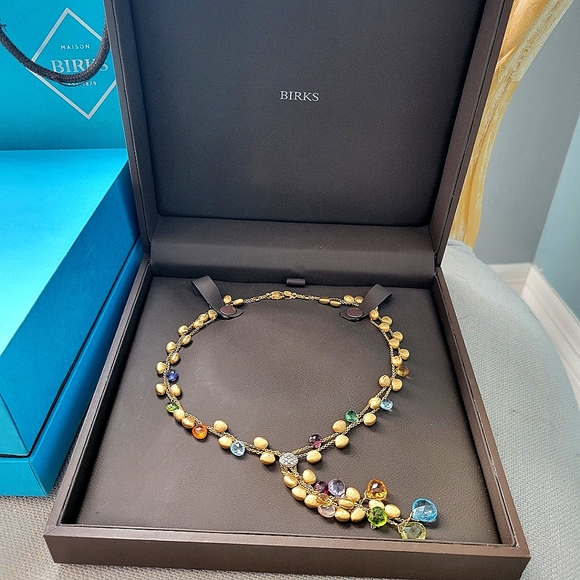 Marco Bicego signature 18k yellow gold paradise semi-precious stones & diamonds - Picture 4 of 12